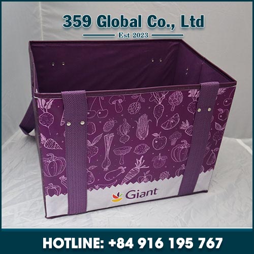 Foldable storage basket non woven cabinet